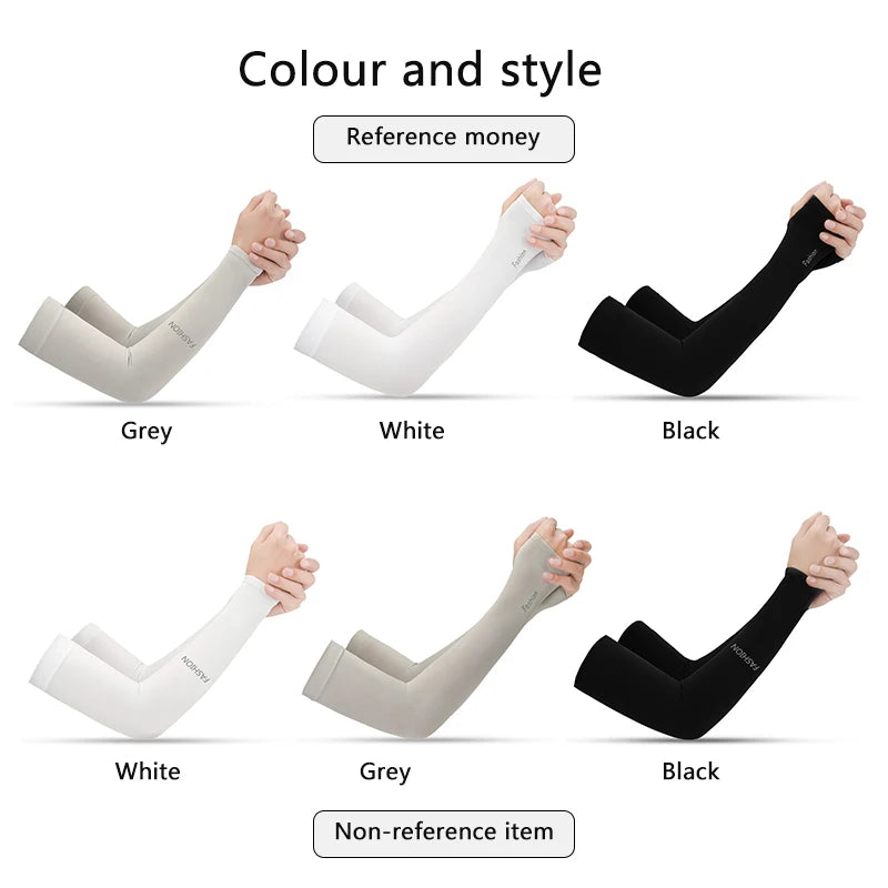 Outdoors Arm Sleeves Bicycle Sleeves UV Protection Running Cycling Sleeves Sunscreen Arm Warmer Sun Mtb Arm Cover Cuff