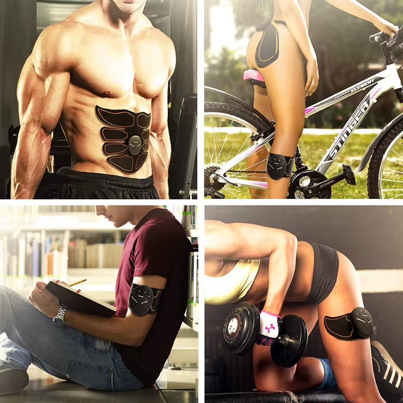 Electric Muscle Stimulator EMS Wireless Buttocks Hip Trainer Abdominal ABS Stimulator Fitness Body Slimming Massager