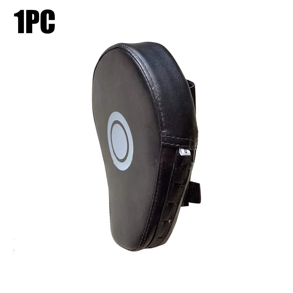 Curved Boxing Pad Muay Thai Hand Target Sanda Kickboxing Training Thickened Earthquake-Resistant Focus Punching Mitts PU Leather